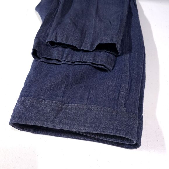 VTG Bespoke Feraud Wool Pants 29x29 Navy Blue High Rise Dressy Korshak W Germany - Picture 15 of 15